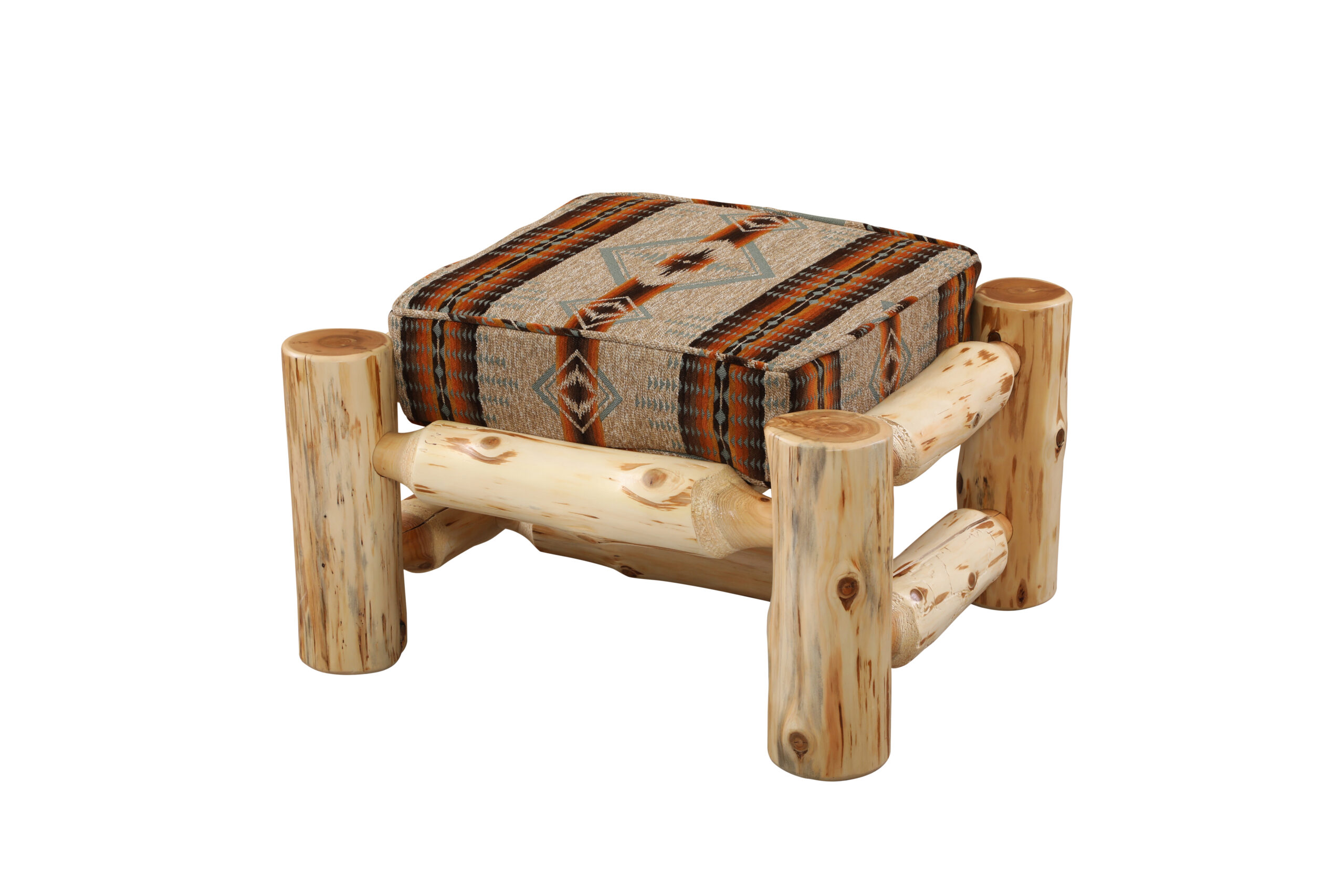 Fireside Lodge Cedar Log Ottoman For Lounge Chair 3 Fireside lodge cedar log ottoman for lounge chair - image 3