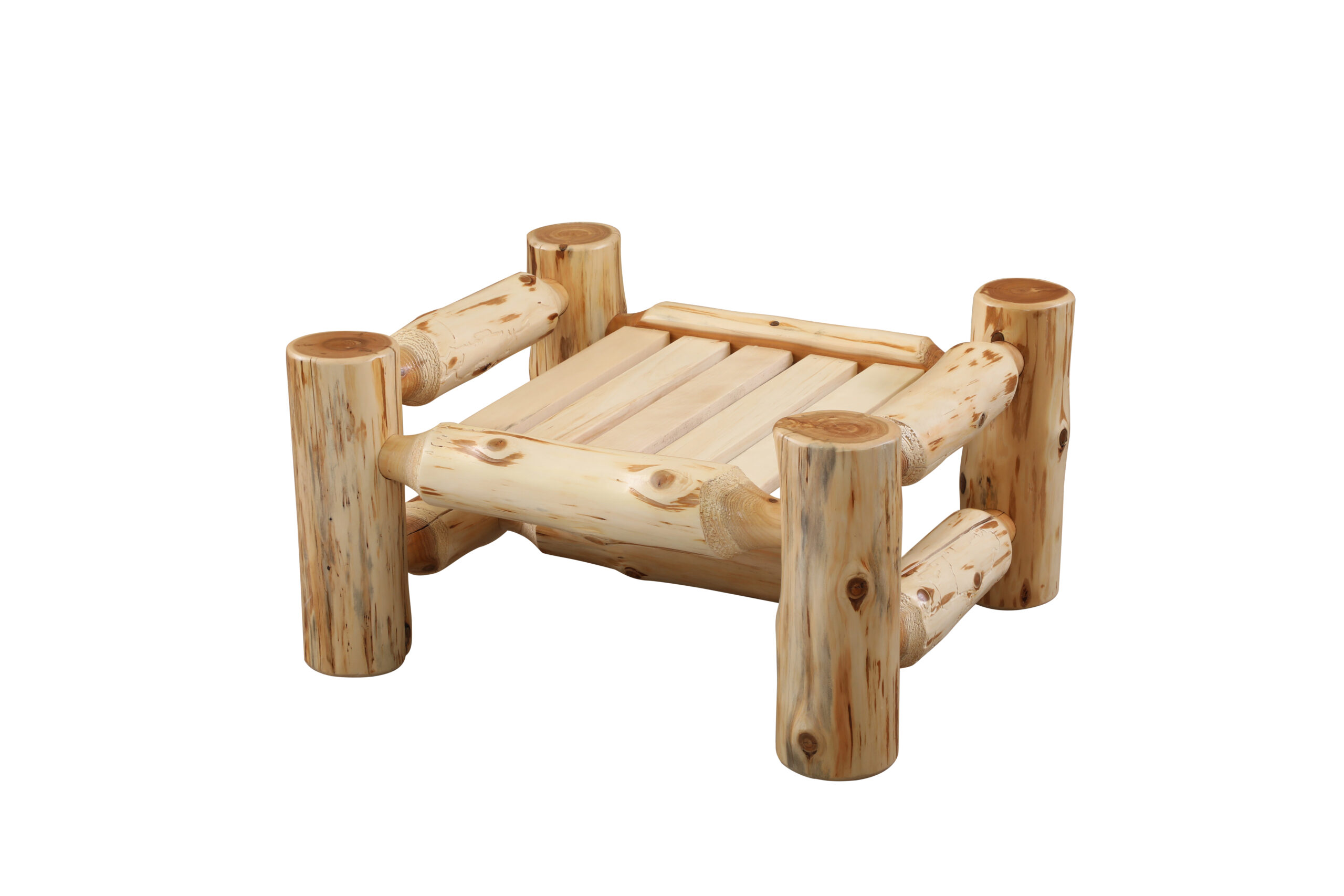 Fireside Lodge Cedar Log Ottoman For Lounge Chair 2 Fireside lodge cedar log ottoman for lounge chair - image 2