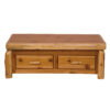 Fireside Lodge White Cedar Log Coffee Table With Elevating Top
