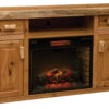 Fireside Lodge Cedar Log Fireplace/Entertainment Center