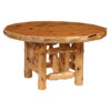 Fireside Lodge Cedar Log Dining Table - Round