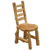 Fireside Lodge Cedar Log Bistro Ladder-back Side Chair
