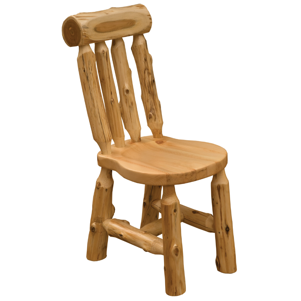 Fireside Lodge Cedar Log Bistro Lumberjack Side Chair 1 Fireside lodge cedar log bistro lumberjack side chair