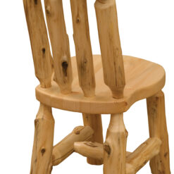 Alternative view of Fireside Lodge Cedar Log Bistro Lumberjack Side Chair