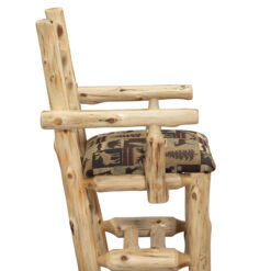 Alternative view of Fireside Lodge Cedar Log Upholstered Arm Chair