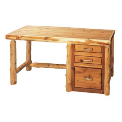 Fireside Lodge Cedar Log File Desk