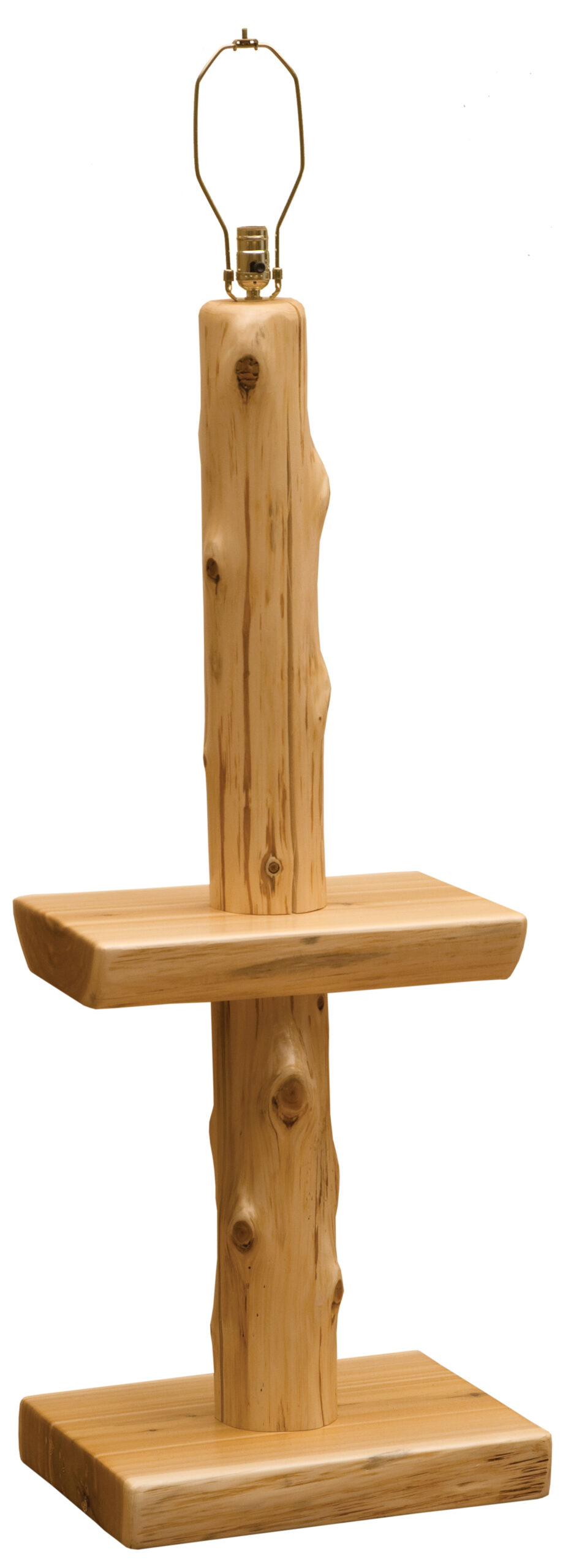 Fireside Lodge Cedar Log Floor Lamp W/ Shelf 1 Fireside lodge cedar log floor lamp w/ shelf