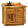 Fireside Lodge Cedar Log Vanity - 42 inch