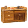 Fireside Lodge Cedar Log Bathroom Vanity - 5 Foot