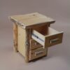 Twist Of Nature Red Pine Log Nightstand - 3 Drawer