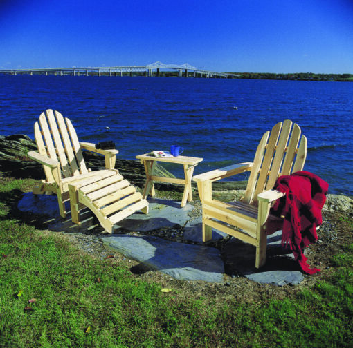 Rustic natural cedar adirondack chair
