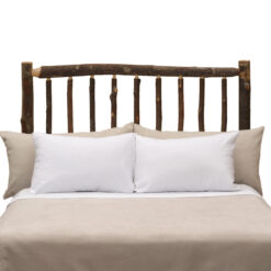 Fireside Lodge Hickory Log Traditional Headboard