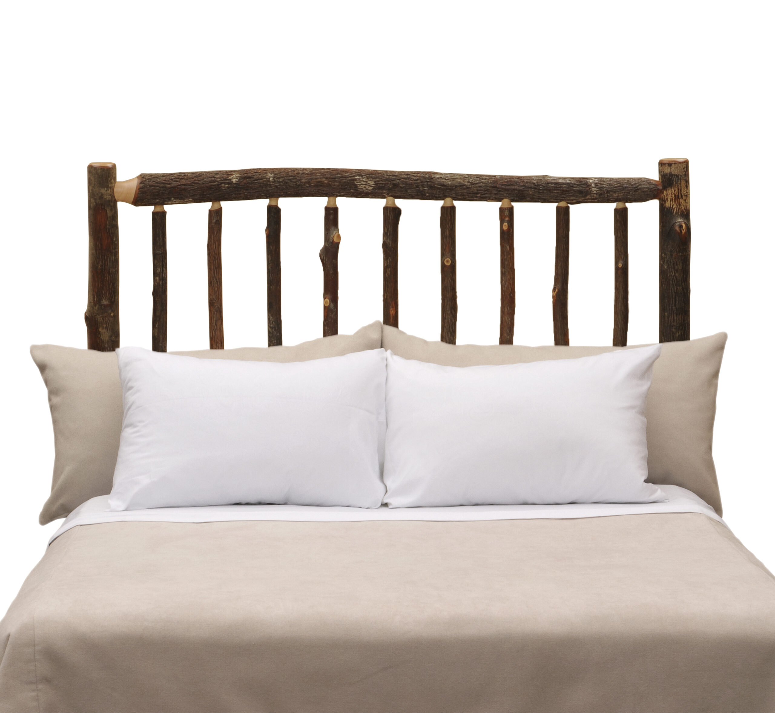 Fireside Lodge Hickory Log Traditional Headboard 1 Fireside lodge hickory log traditional headboard