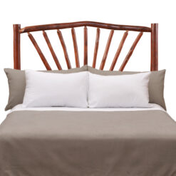 Fireside Lodge Sunburst Hickory Log Headboard