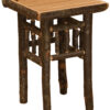 Hickory Log Nightstand