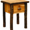 Fireside Lodge Hickory Log Nightstand - 1 Drawer