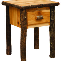Fireside Lodge Hickory Log Nightstand - 1 Drawer
