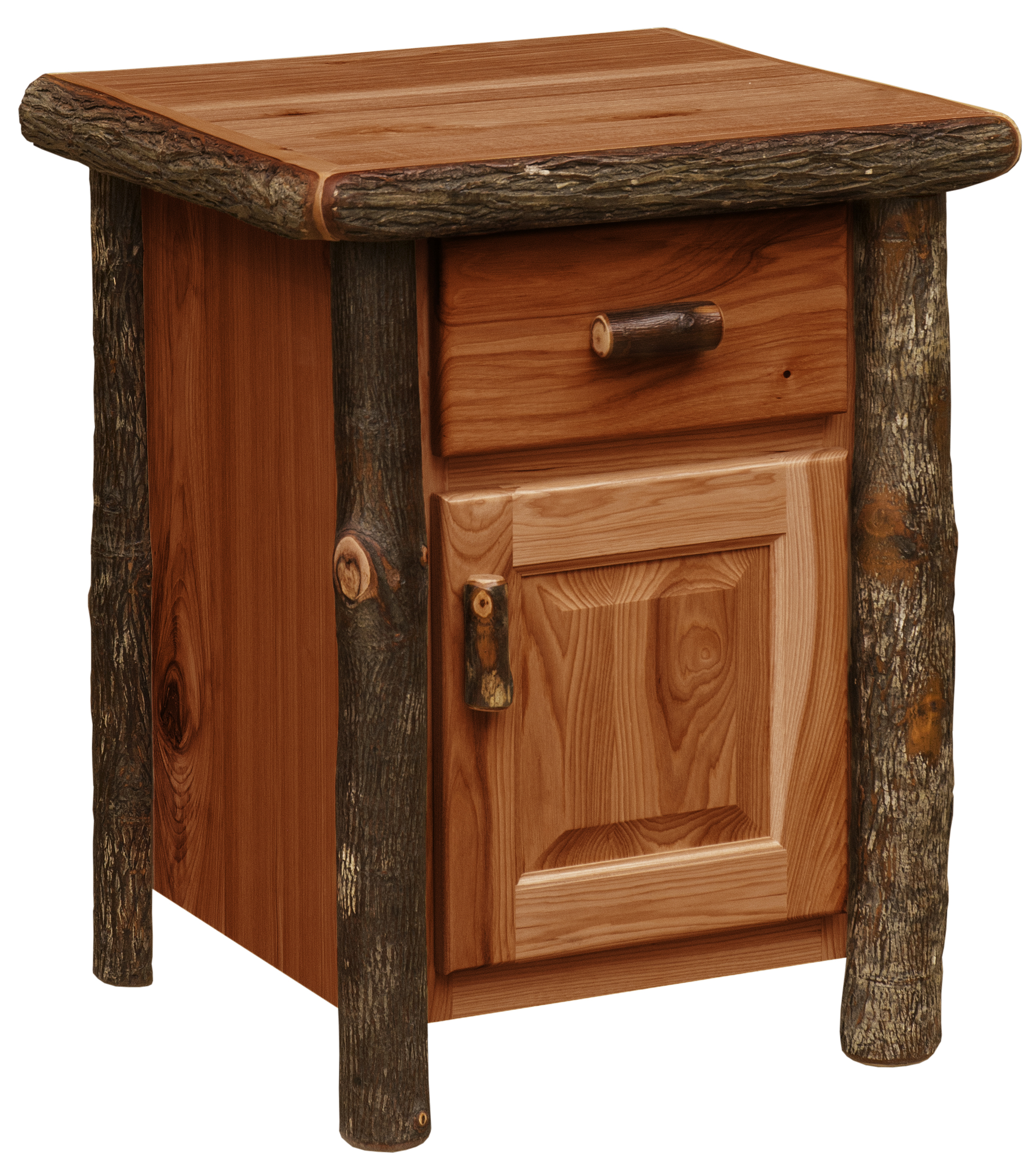 Fireside Lodge Hickory Log Nightstand - Enclosed 3 Fireside lodge hickory log nightstand - enclosed - image 3