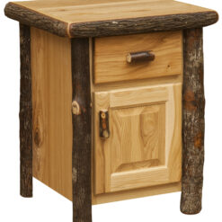Fireside Lodge Hickory Log End Table - Enclosed
