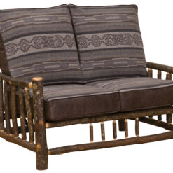 Hickory Log Loveseat