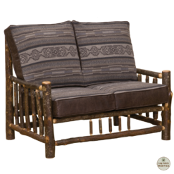 Fireside Lodge Hickory Log Loveseat