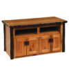 Fireside Lodge Hickory Log Widescreen TV Stand