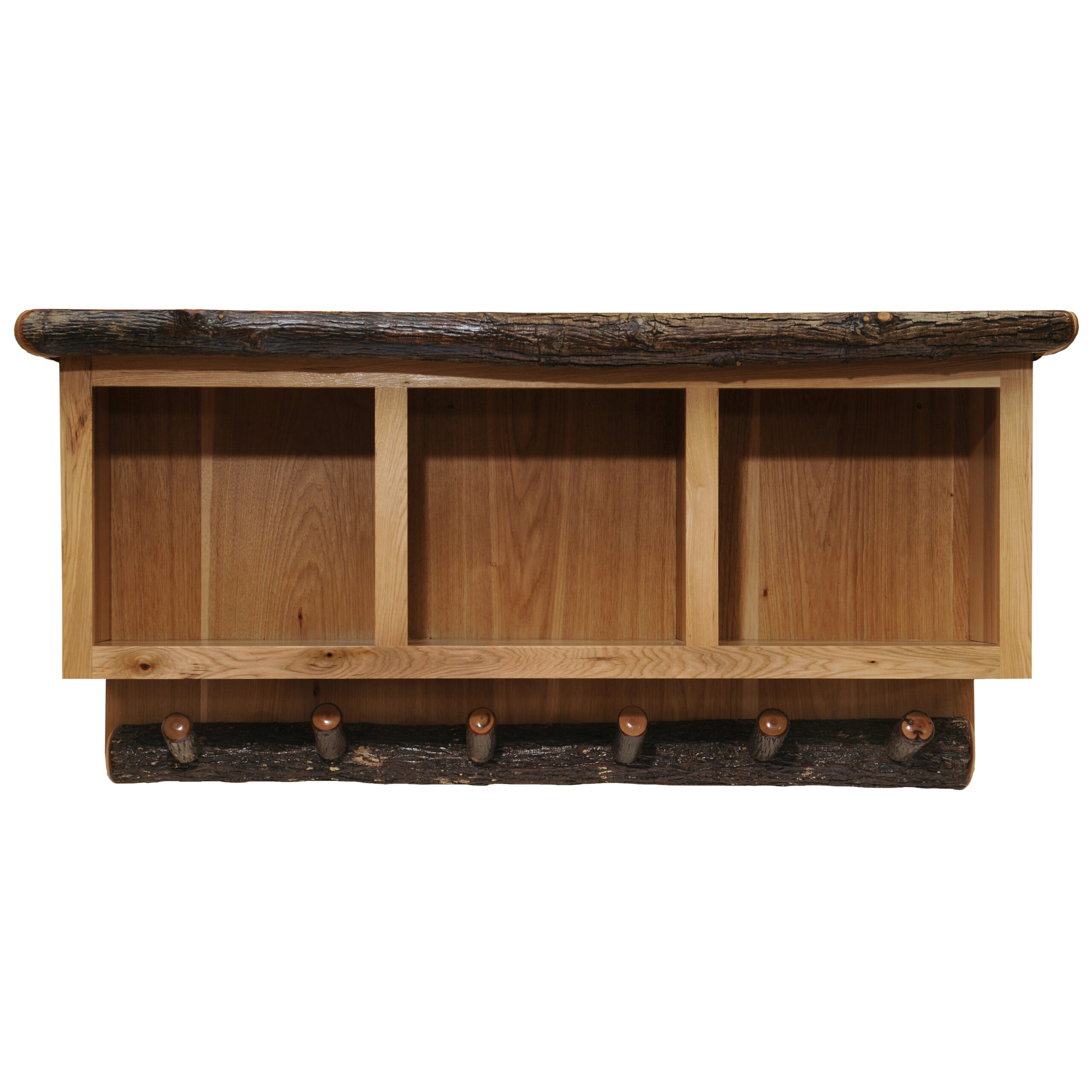 Fireside Lodge Hickory Log Entry Hanging Locker 1 Fireside lodge hickory log entry hanging locker