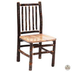 Fireside Lodge Hickory Log Spoke Back Side Chair