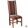 Fireside Lodge Hickory Log Upholstered Back High Back Side Chair