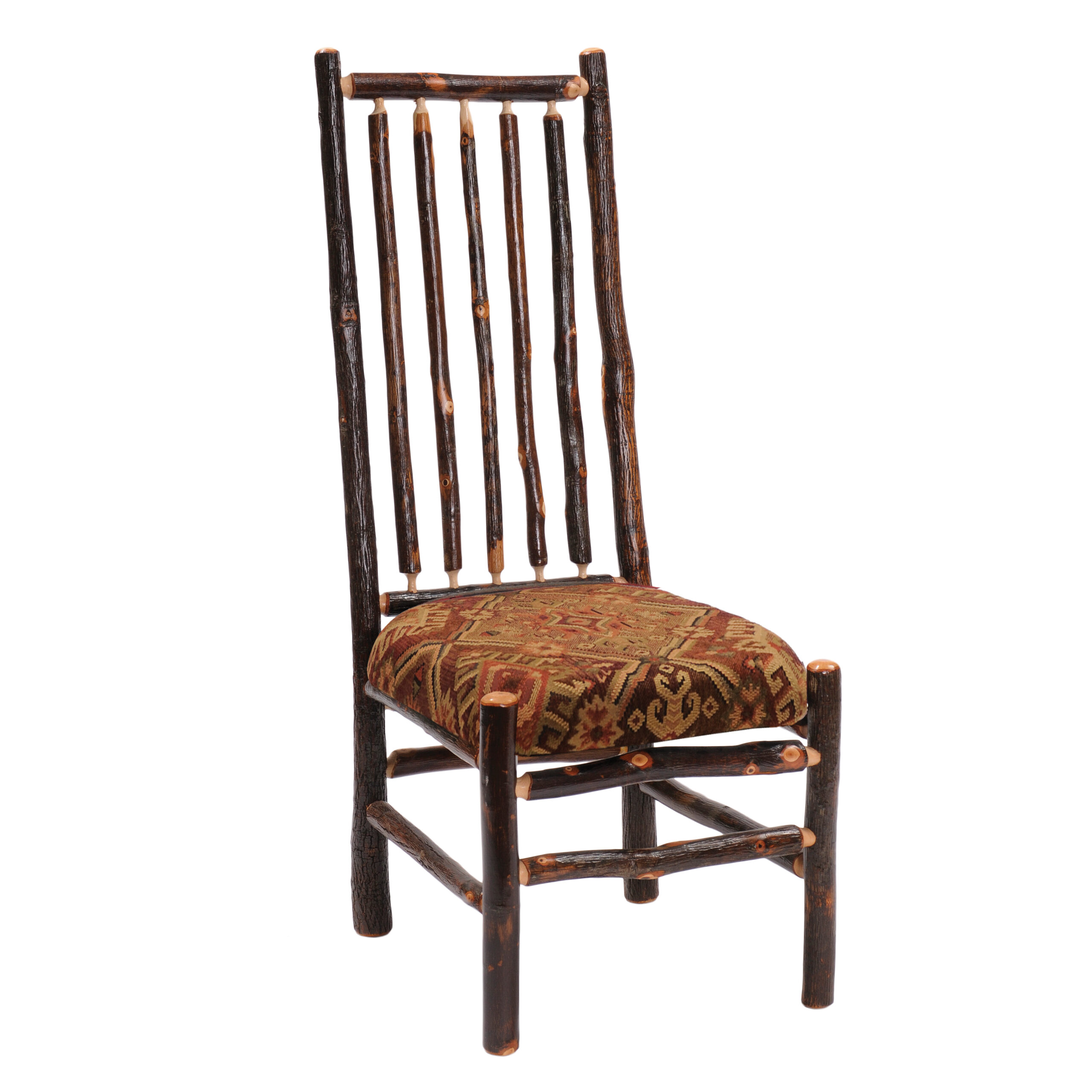 Fireside Lodge Hickory Log High-Back Side Chair 1 Fireside lodge hickory log high-back side chair