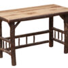 Fireside Lodge Hickory Log Open Writing Desk