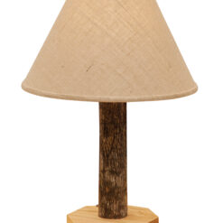 Hickory Log Table Lamp