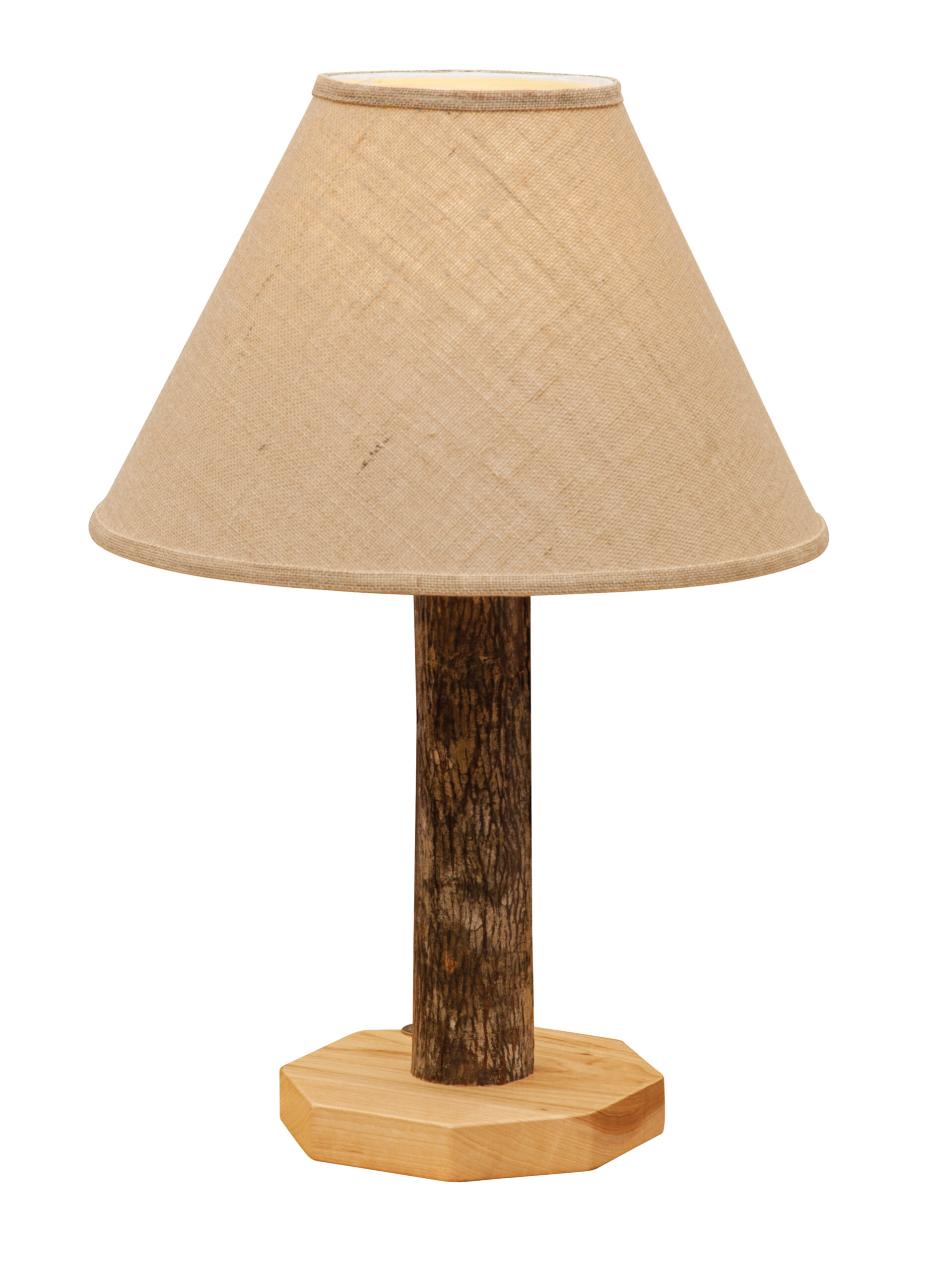 Fireside Lodge Hickory Log Table Lamp 1 Hickory log table lamp