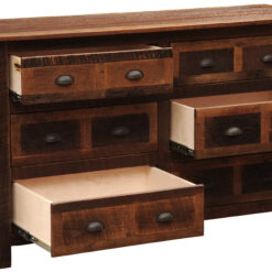 Alternative view of Fireside Lodge Barnwood Dresser - 6 Drawer