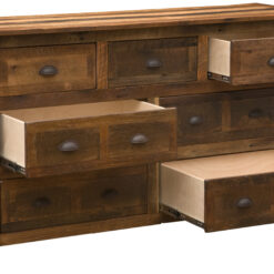 Alternative view of Fireside Lodge Barnwood Dresser - 7 Drawer