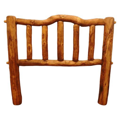 Mountain woods rustic arts snowload aspen log headboard - image 4