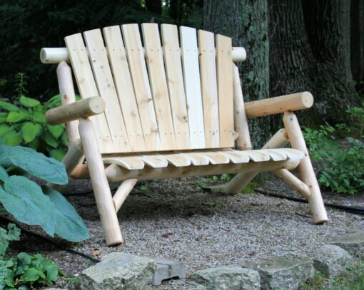 Lakeland mills outdoor cedar love seat - image 2