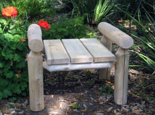 Outdoor cedar ottoman