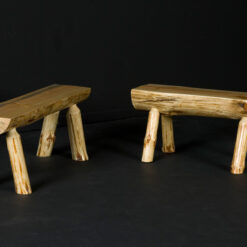 Viking Northwoods Pine Half Log Bench