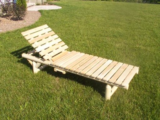 Rustic natural cedar lounge chair - image 2