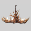 Aspen Mule Deer Antler Chandelier, Medium -1 Tier, 8 Lights