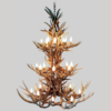 Aspen Mule Deer Antler Chandelier, Extra Large - 3 Tiers, 24 Lights