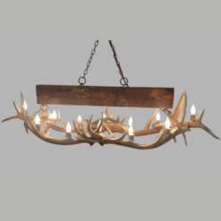 Snowmass Oval Elk Antler Chandelier, Large - 15 Lights