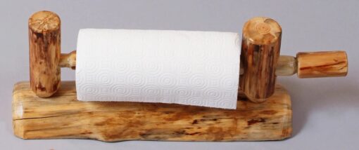 Twist of nature red pine log paper towel holder