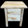 Wasatch Log Furniture - Aspen Silver Creek Nightstand - 2 Drawer