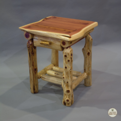 Wildwood Rustics Red Cedar Log Nightstand - 1 Drawer