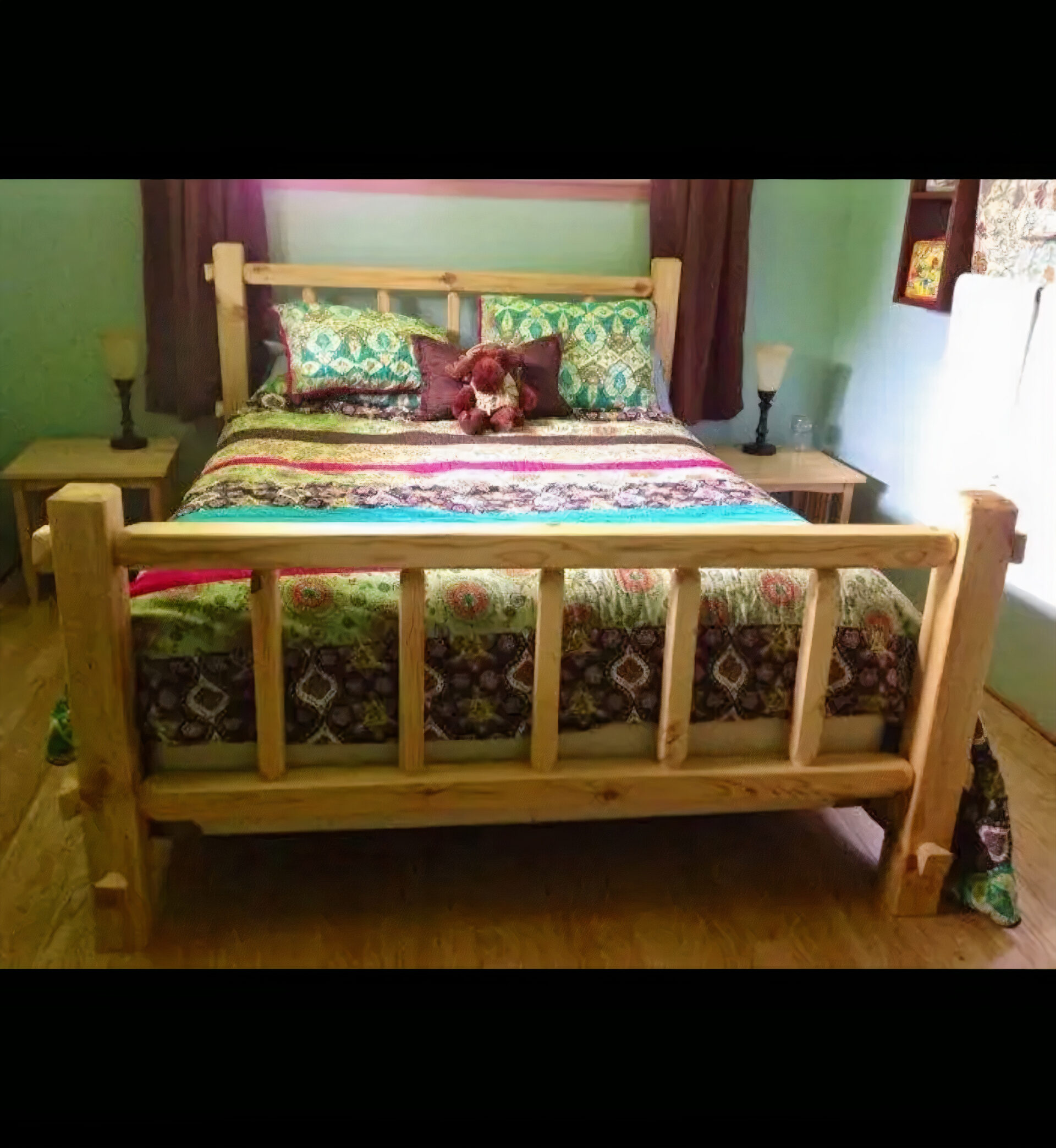 Twist of nature - unassembled pine timberjack bed kit