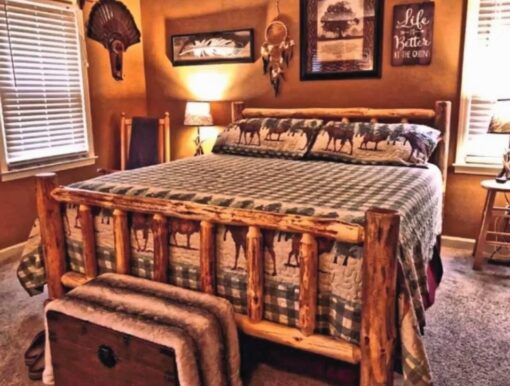 Twist of nature - unassembled standard pine log bed kit - image 4