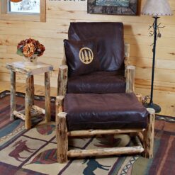 Twist Of Nature Red Pine Log Lounge Chair