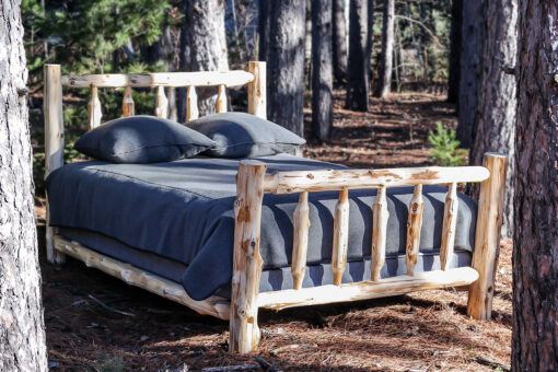 Cedar voyageur unassembled log bed kit